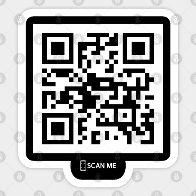 Not Grumpy Just My Face QR Sticker by IHELA45